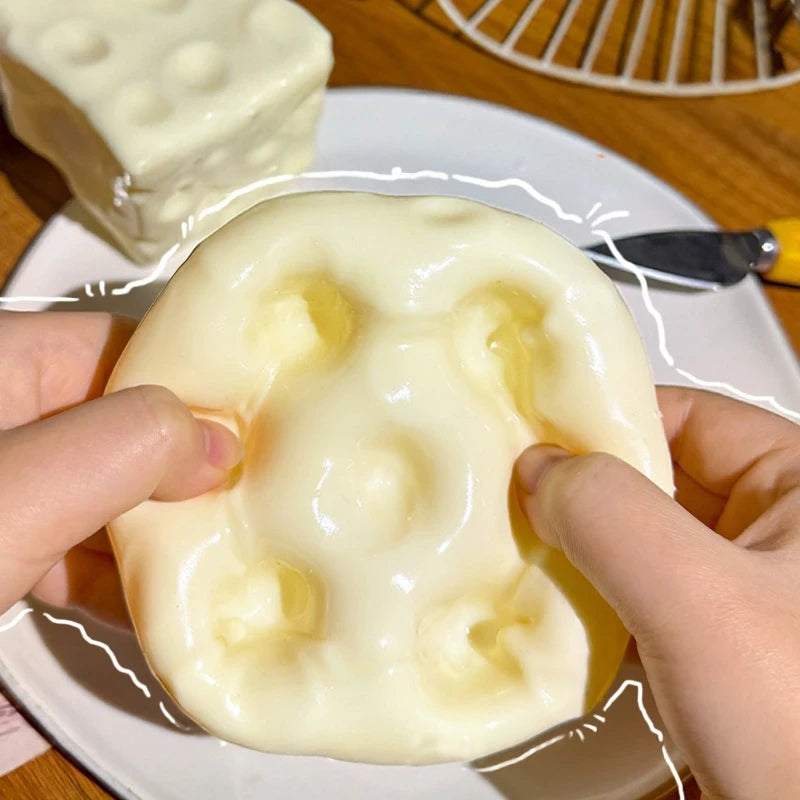 Simulation Cheese Squeeze Fidget Toy